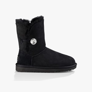 Ugg Bailey Button Bling Women Classic Boots Black (1250MYEPF)